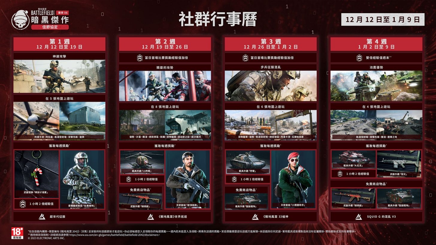 《战地风云2042》赛季6「佳节协定」活动即日起限时登场