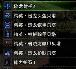 《怪物猎人世界》轻重弩榴弹3配装攻略 轻重弩配装推荐