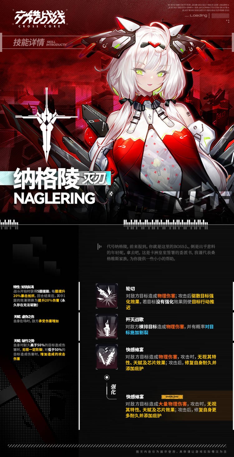 《交错战线》“纳格陵”角色介绍及技能效果一览