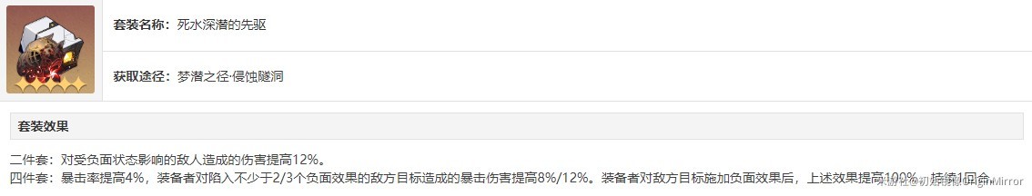 崩坏星穹铁道2.0新遗器适用角色推荐-死水深潜的先驱适合谁