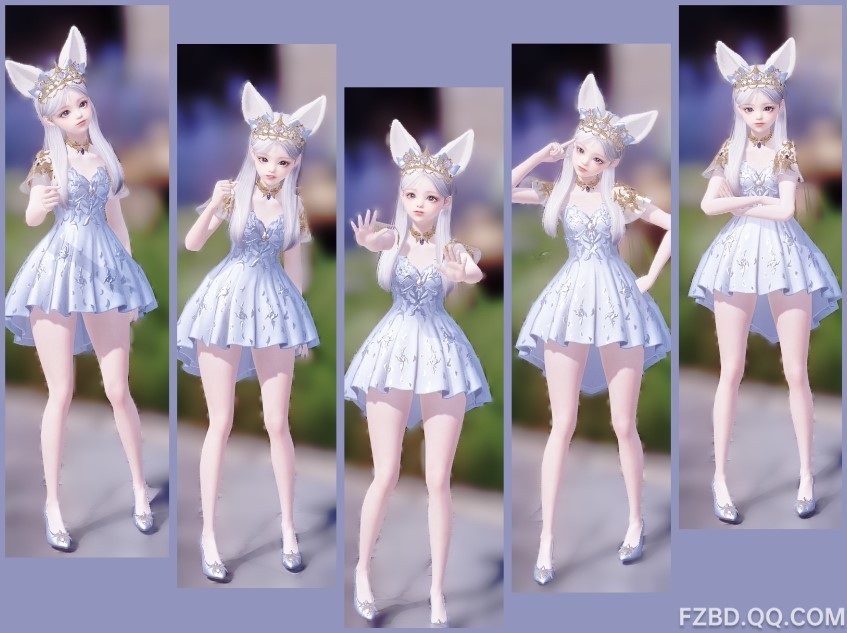 《命运方舟》通用女沁云飞雪头饰混搭染色方案一览