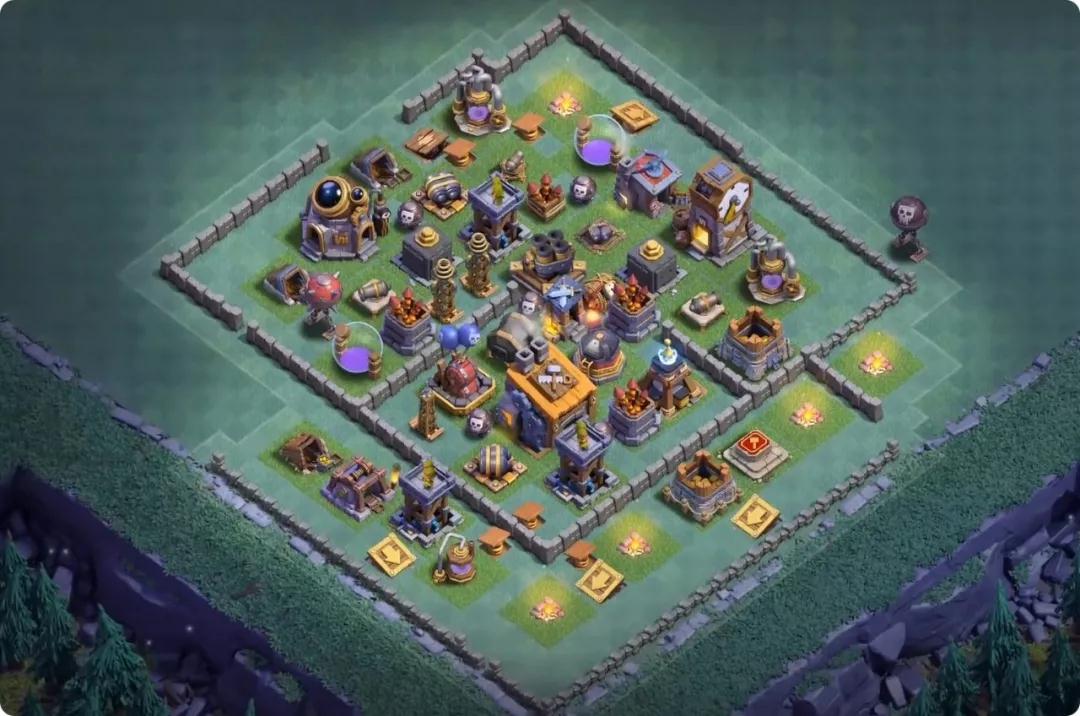 《部落冲突》建筑大师布阵，部落冲突建筑大师后期布局