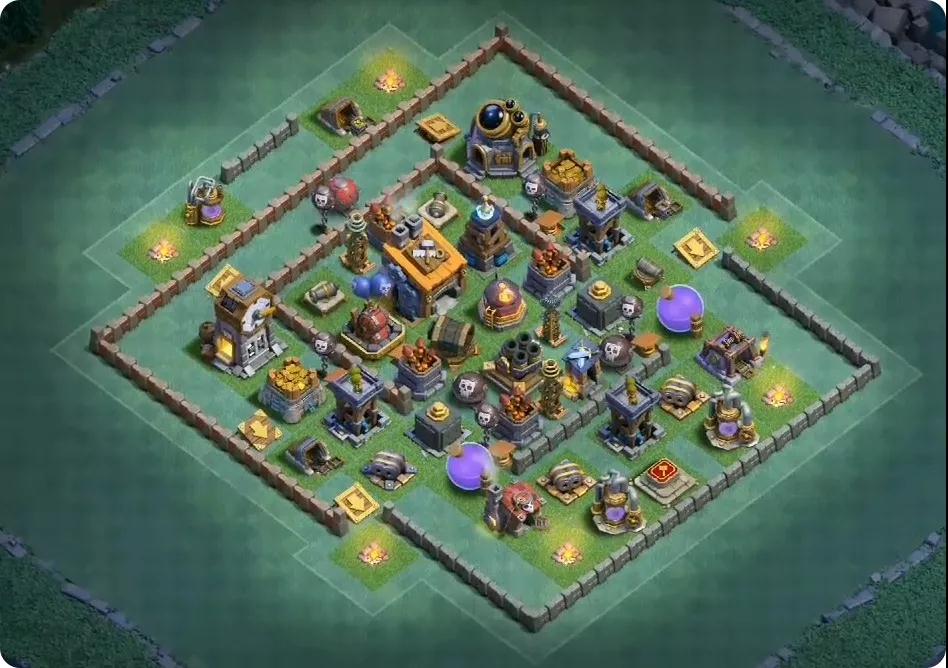 《部落冲突》建筑大师布阵，部落冲突建筑大师后期布局
