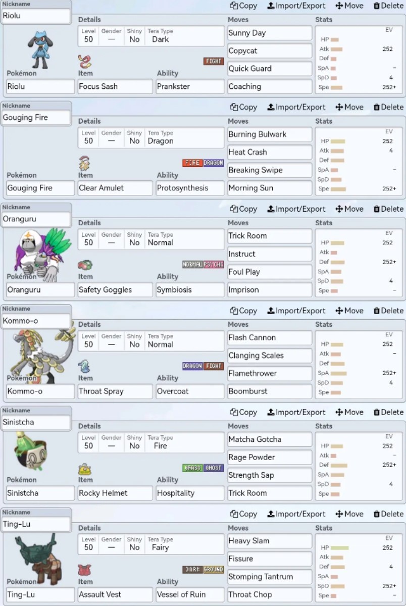 《宝可梦朱紫》规则F利欧路队伍分享