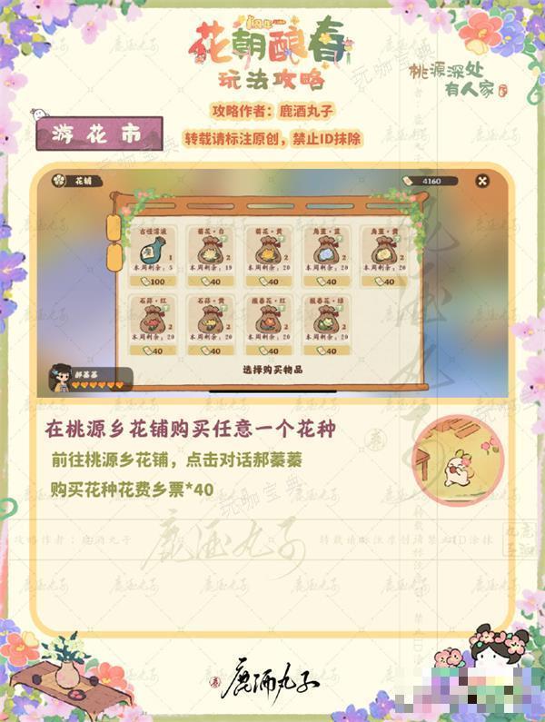 《桃源深处有人家》游花市攻略大全