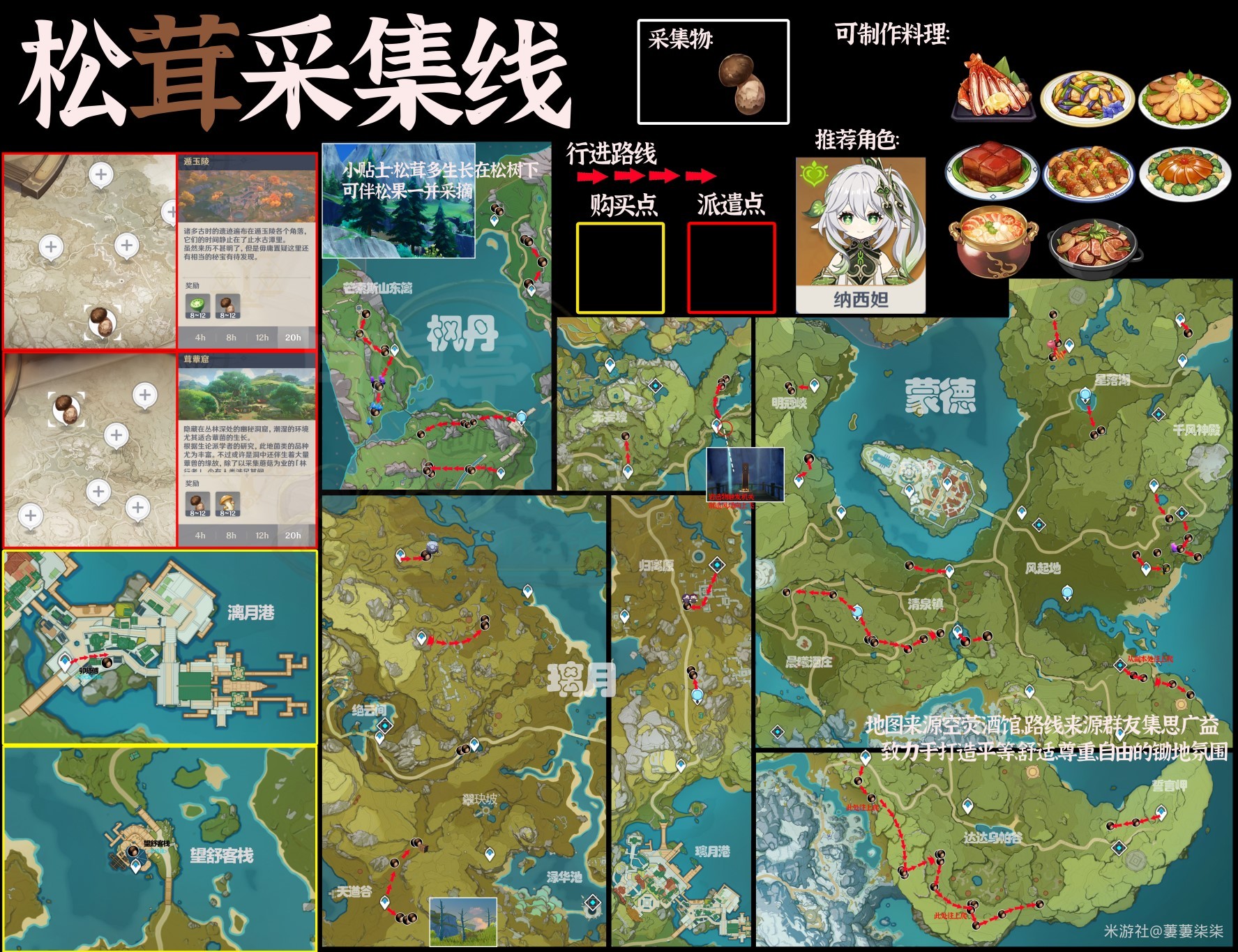 《原神》“松茸”采集线路推荐 原神松茸怎么获得