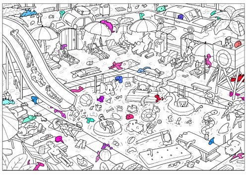 涂色与寻物元素的游戏《寻物大师：这里没有小恐龙》游戏介绍