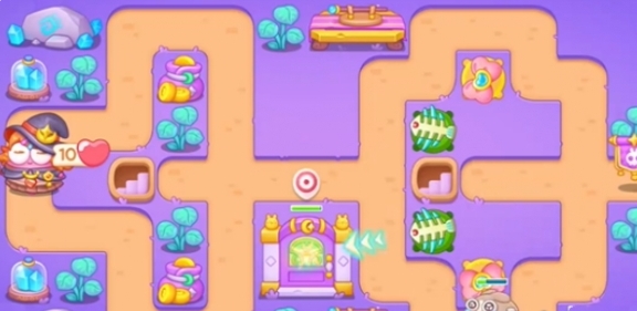 《保卫萝卜4》阿波与魔法宝藏104关过关攻略