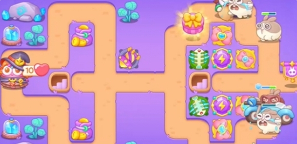 《保卫萝卜4》阿波与魔法宝藏104关过关攻略