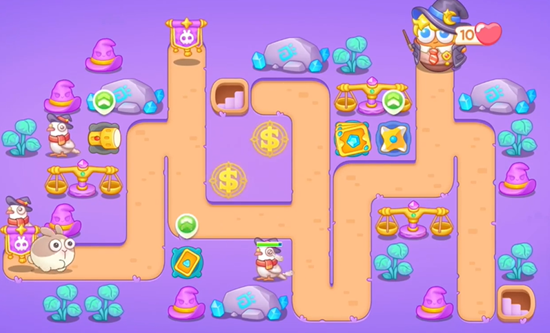 《保卫萝卜4》阿波与魔法宝藏第32关图文攻略