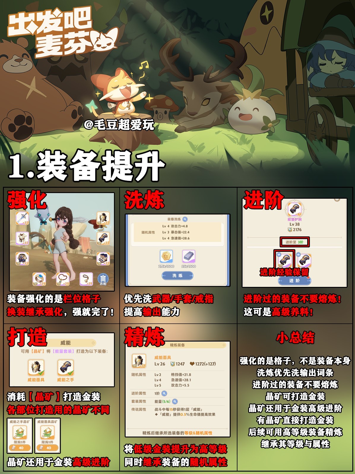 《出发吧麦芬》新手战力提升指南