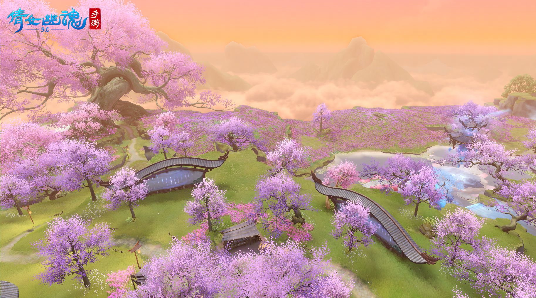 故梦八载落霞云归，《倩女幽魂》手游落霞峰施工日记上线，约会圣地即将开启！