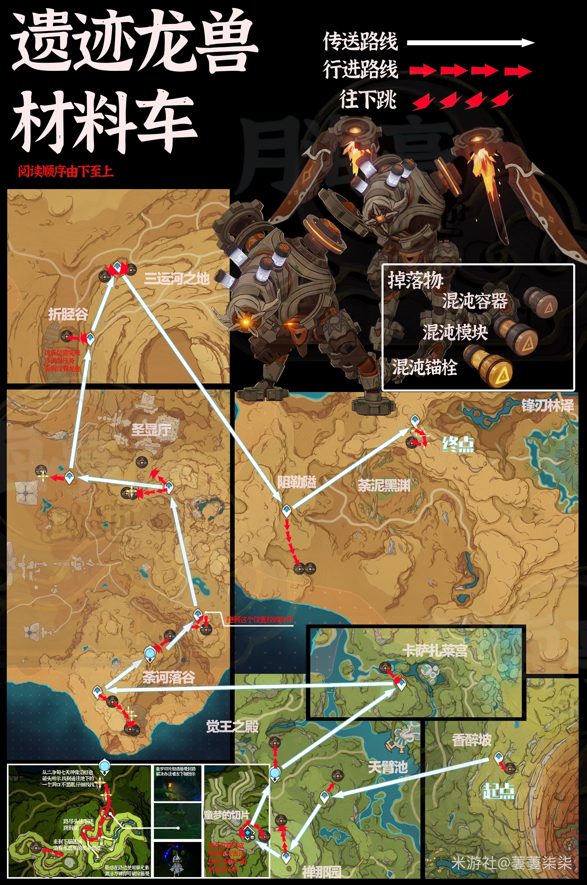 《原神》4.5“遗迹龙兽”讨伐路线分享