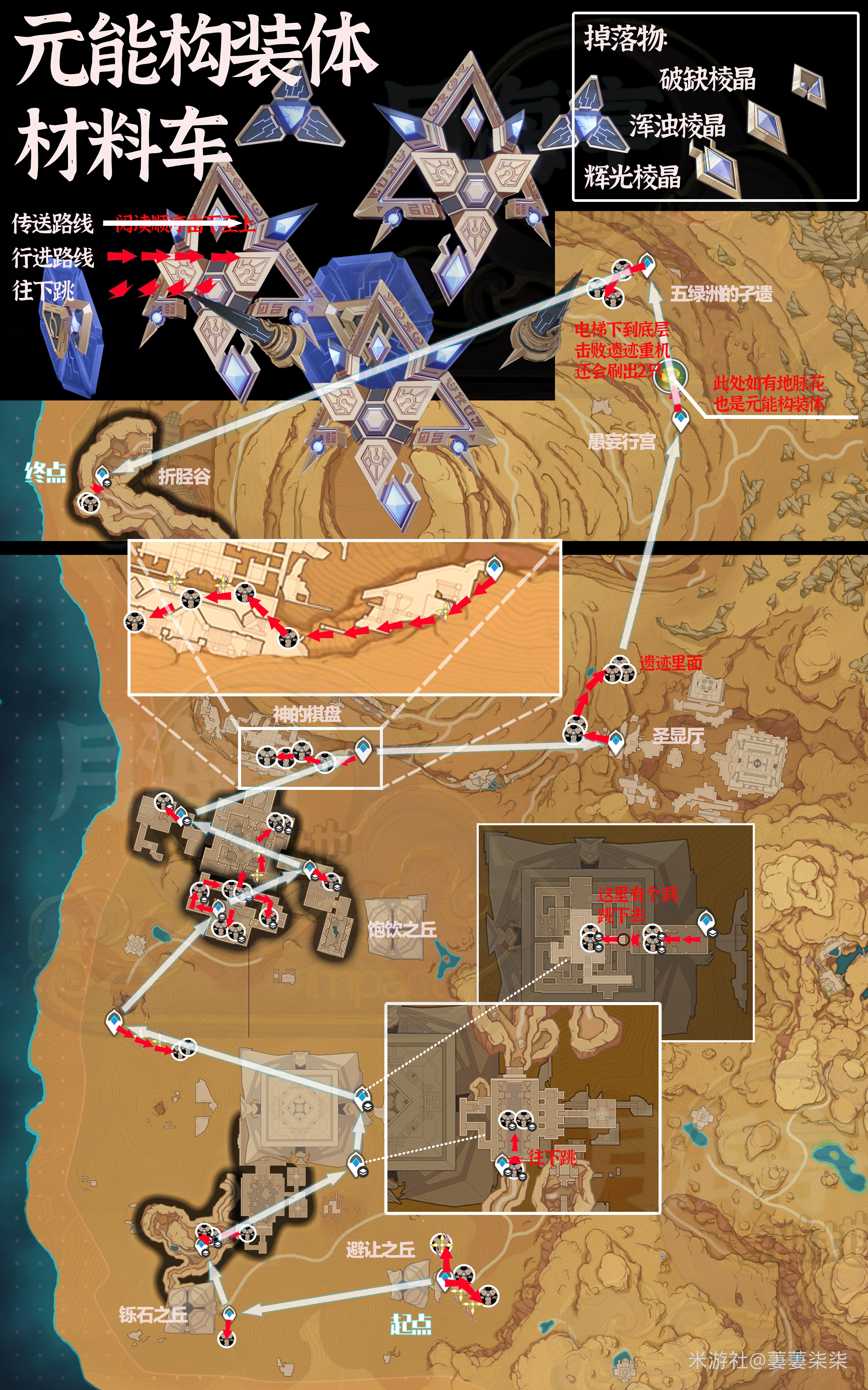 《原神》“元能构装体”讨伐路线分享