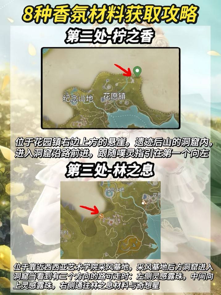 《无限暖暖》8种“香氛材料”收集攻略 香氛材料及洞窟位置一览