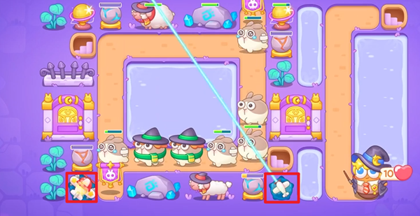 《保卫萝卜4》阿波与魔法宝藏119关通关详解