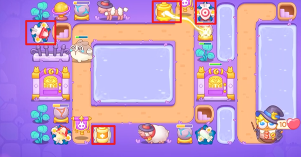 《保卫萝卜4》阿波与魔法宝藏119关通关详解