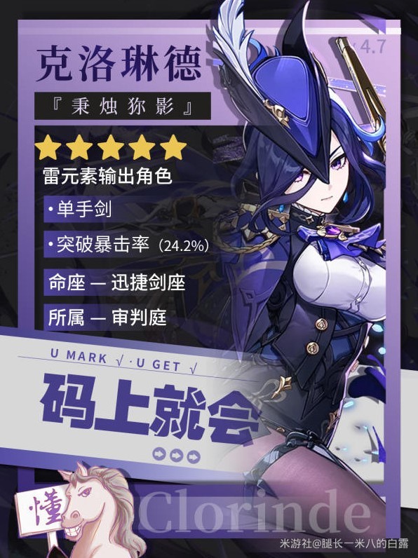 《原神》“克洛琳德”装备队伍搭配推荐，克洛琳德圣遗物怎么选