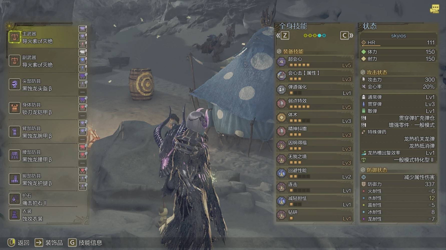 《怪物猎人荒野》“贯通骑射重弩”配装分享