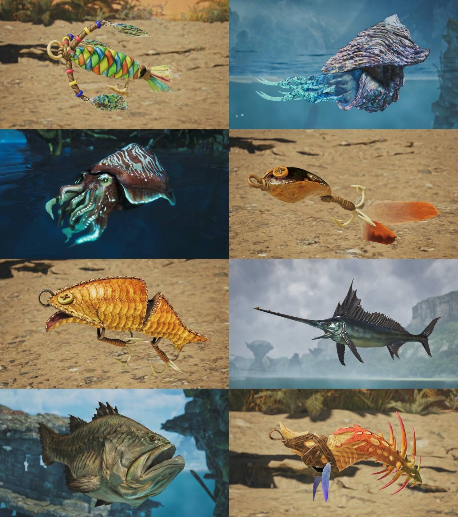 《怪物猎人荒野》“鱼饵”及各鱼类图鉴