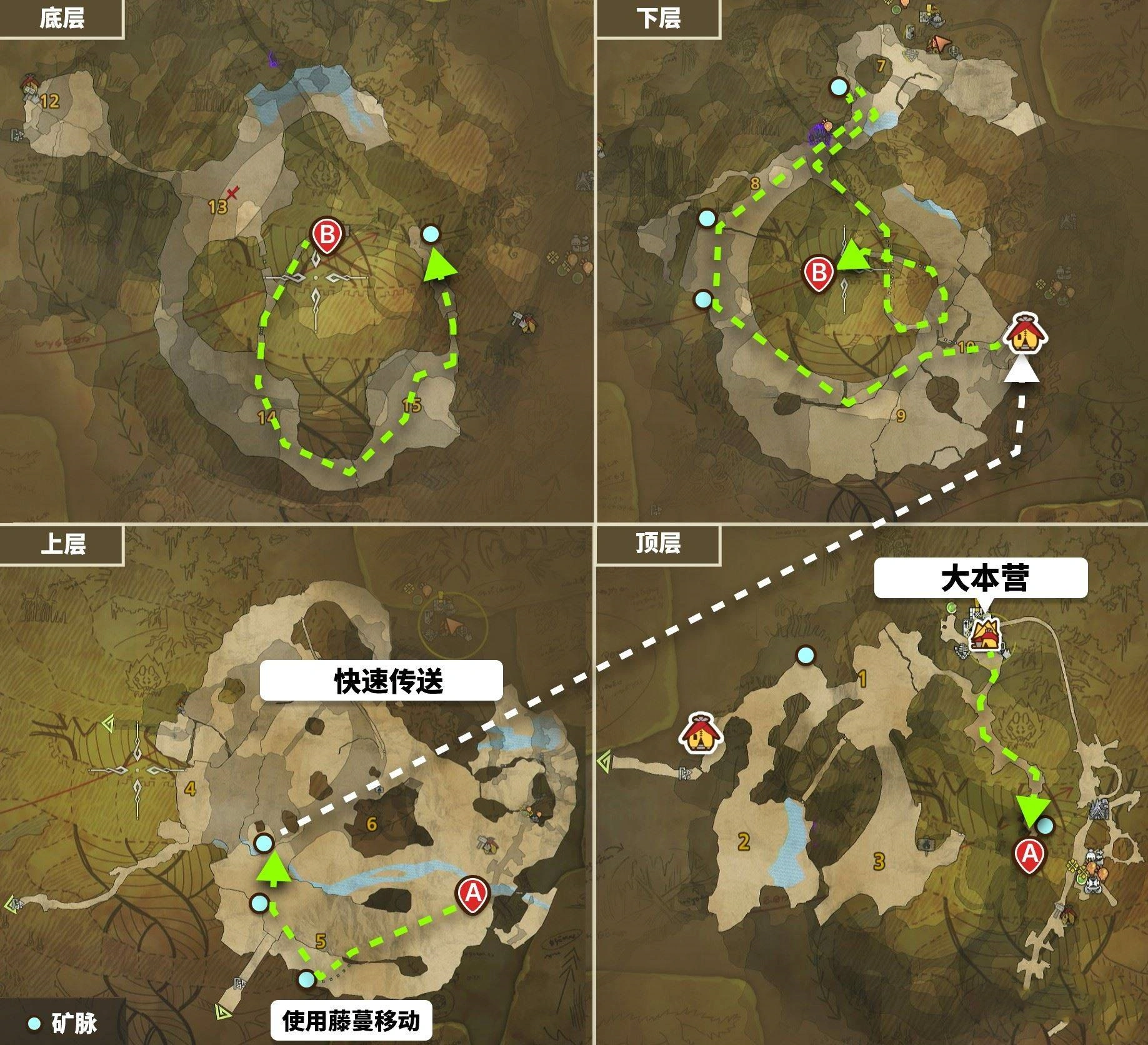 《怪物猎人荒野》“龙都遗迹矿脉”点位及采集路线推荐，遗迹矿石在哪