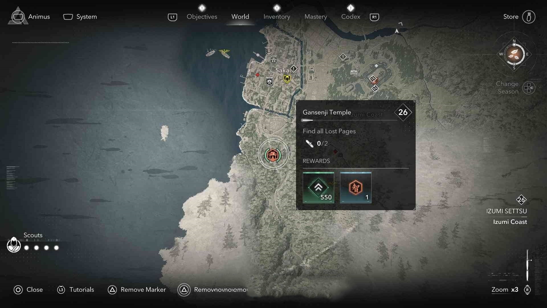 《刺客信条影》全寺院位置及失落的卷页收集攻略，失落的卷页在哪