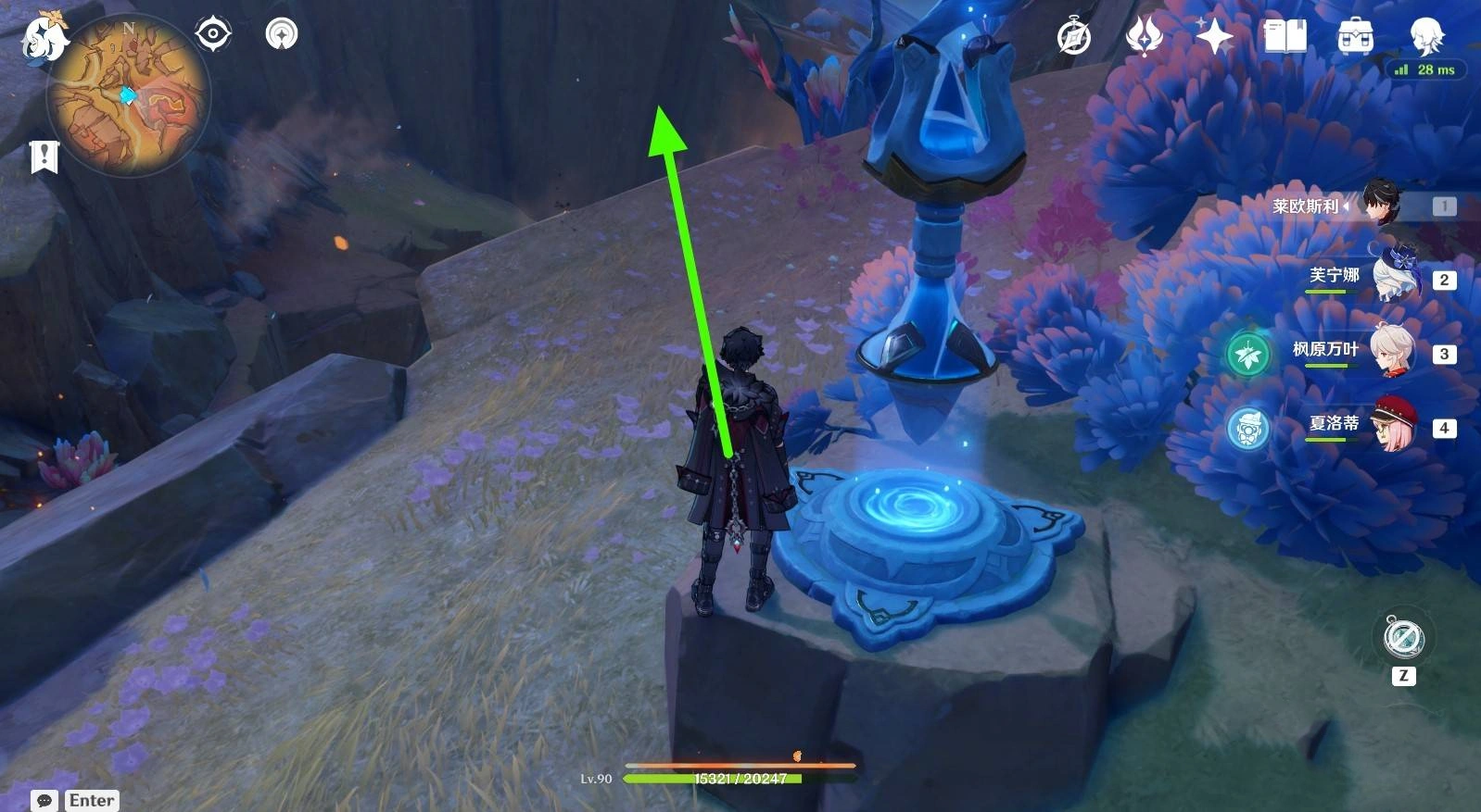 《原神》“沃陆之邦隐藏锚点”位置及前往路线，5.5隐藏锚点在哪