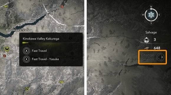 《刺客信条影》“季节切换”方法，刺客信条影怎么切换季节