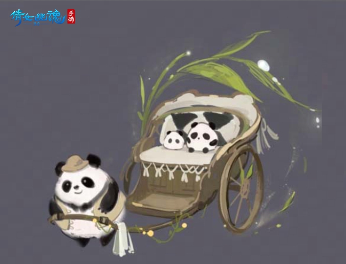 《倩女幽魂》大版本更新：神机营秘境悄然现世，复古坐骑熊猫拉车萌憨登场！